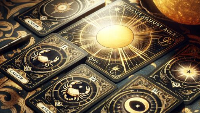 Illustrazione ispirata al Sole dei tarocchi per il Cancro © Immagine creata con Dall-E