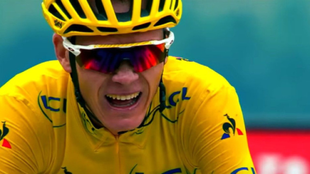 Chris Froome in maglia gialla - © Youtube Le Tour