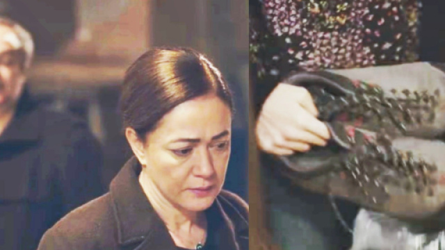 Hatice dona le scarpe di Sarp – © La forza di una donna.