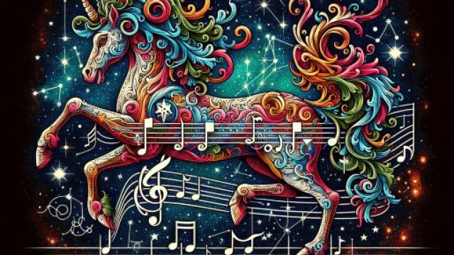 Numero 55 della Smorfia napoletana, 'a musica. &copy; Immagine creata con Dall-E