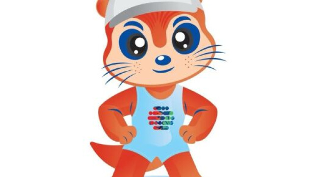 Ollie, lontra urbana, una delle due mascotte dei mondiali di nuoto 2025 © World Acquatics Championships Singapore 2025