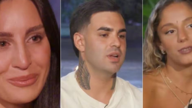 Sarah, Valerio e Ary a Temptation Island – © Canale 5..