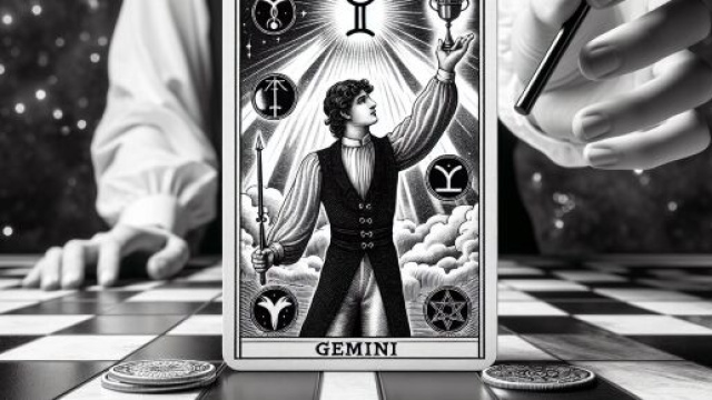 Gemelli e la carta del Mago dei tarocchi. © Immagine creata con Dall-E