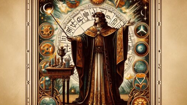 Il Mago dei tarocchi accompagna la guida costruttiva della Vergine. © Immagine creata con Dall-E