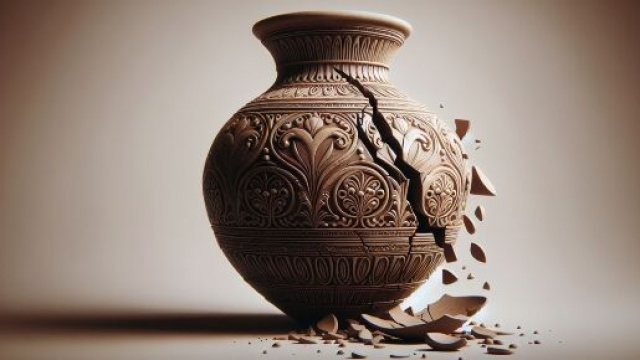Numero 7 della Smorfia napoletana, 'o vaso di creta per l'Ariete. © Immagine creata con Dall-E