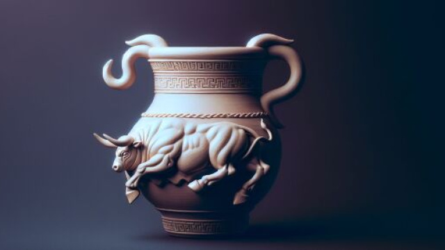 Numero 7 della Smorfia napoletana, 'o vaso di creta. © Immagine creata con Dall-E