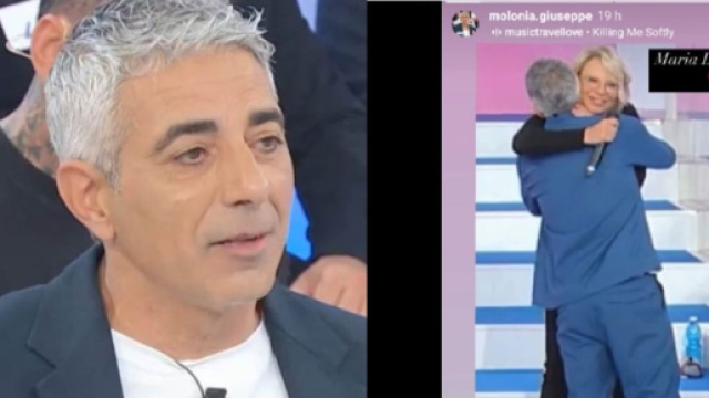Giuseppe Molonia e Maria De Filippi - © Canale 5 / Instagram.