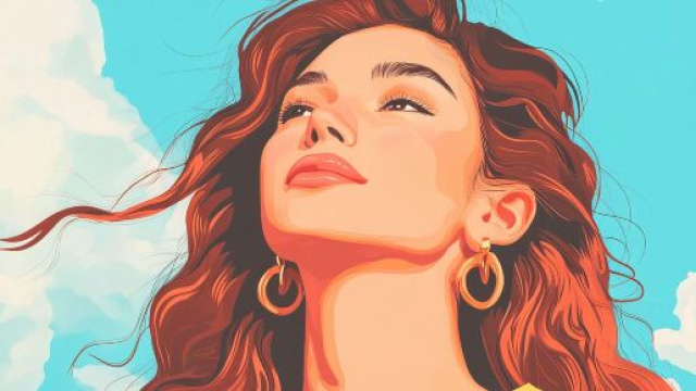 Immagine con volto di donna con sguardo al cielo - © Pixabay IA.