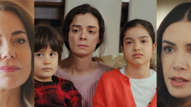 Julide, Doruk, Bahar, Nisan e Piril - screenshot © La forza di una donna