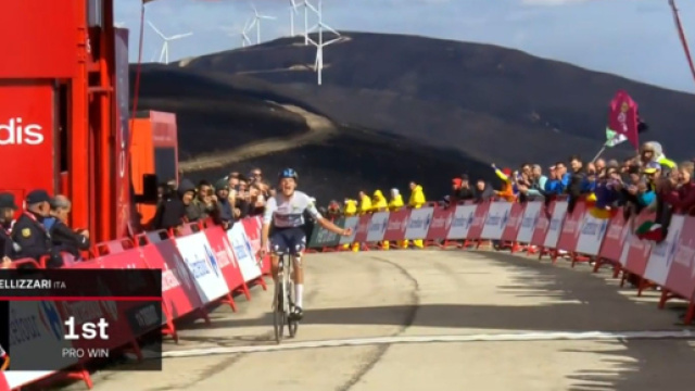 La vittoria di Giulio Pellizzari - &copy; Screenshot Eurosport