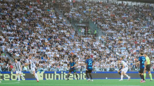 La conclusione di Kenan Yildiz durante Juventus-Inter. Foto © Juventus FC