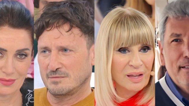 Barbara, Ruggiero, Gemma e Mario - screenshot &copy; Canale 5.