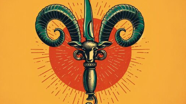 Numero 41 della Smorfia napoletana, 'o curtiello. © Immagine creata con Dall-E