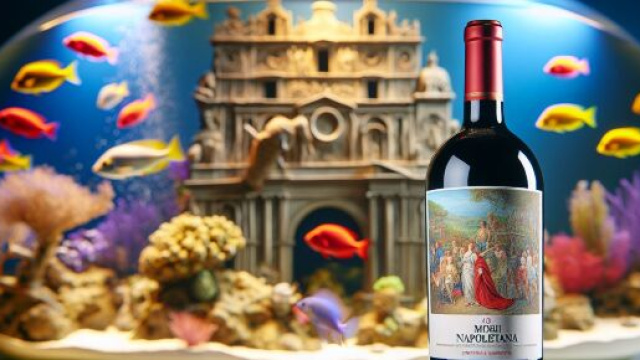 Numero 45 della Smorfia napoletana, 'o vino bbuono. © Immagine creata con Dall-E