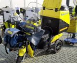 Portalettere con motomezzo aziendale - © Poste Italiane.