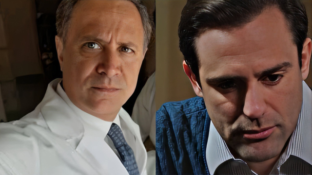 Alberto Di Meo ed Enrico Proietti - screenshot © Facebook / Paolo Romano - screenshot © Rai.