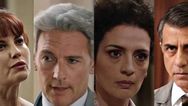 Adelaide, Umberto, Concetta, Fulvio - screenshot © Rai.