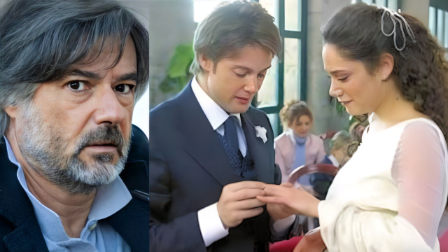 Michele Saviani, Alessandro Palladini e Anna Boschi - screenshot © Un posto al sole.