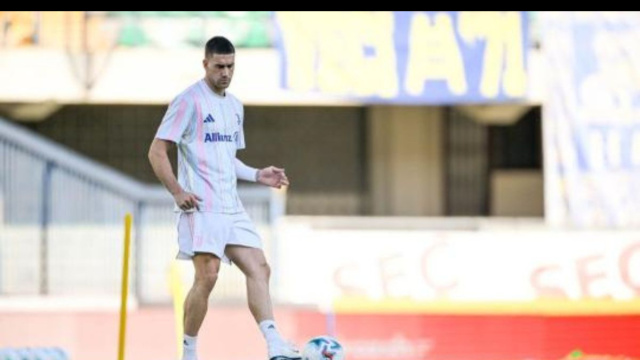 In foto, Dusan Vlahovic, attaccante della Juventus. &copy; Juventus FC