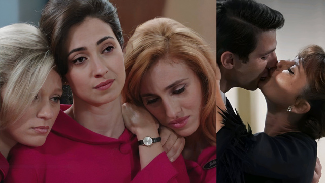 Irene, Elvira, Delia, Marcello e Adelaide - screenshot © Rai 1.