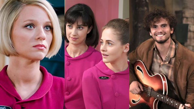 Irene, Elvira, Mirella e Johnny in una scena de Il Paradiso delle Signore © Rai 1.