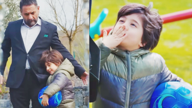 Doruk e Azmi in giardino © La forza di una donna - Kadın.