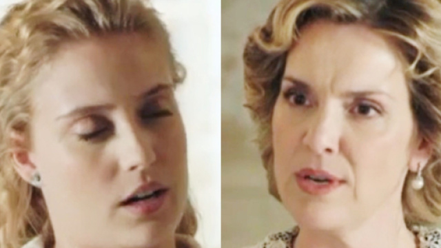Jana e Cruz in una scena de La Promessa © Mediaset.