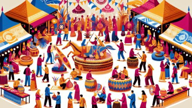 Numero 20 della Smorfia napoletana, 'a festa per i Gemelli. &copy; Immagine creata con Dall-E