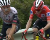 Jonas Vingegaard e João Almeida sull’Angliru © Screenshot Eurosport.