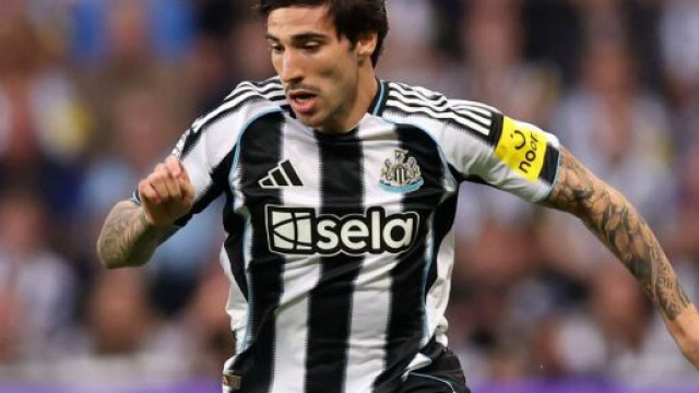Sandro Tonali, centrocampista del Newcastle. Foto © Newcastle