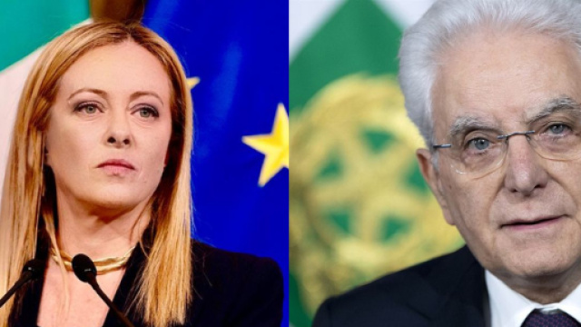 Giorgia Meloni e Sergio Mattarella (© Wikimedia commons)