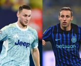 Teun Koopmeiners, centrocampista della Juventus . Foto &copy; Juventus. Davide Frattesi, centrocampista dell'Inter. Foto &copy; Inter