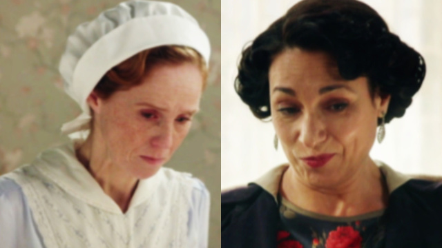 Pia e Leocadia in scena © La Promessa