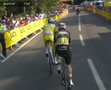 Tadej Pogacar e Jonas Vingegaard - &copy; Screenshot Eurosport