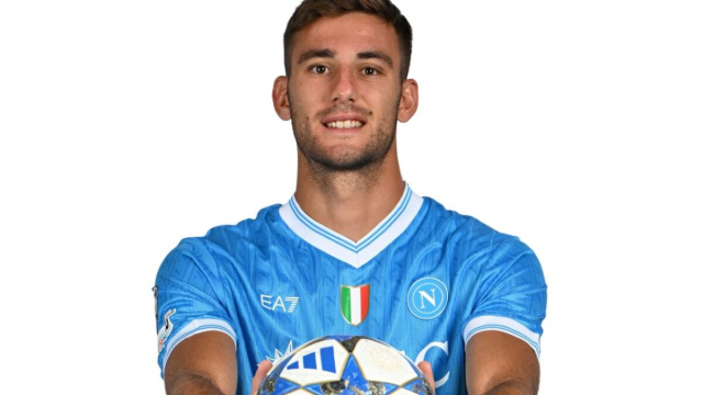 Lorenzo Lucca, attaccante del Napoli. Foto &copy; Napoli