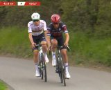 Julian Alaphilippe con Tadej Pogacar - &copy; Screenshot Eurosport