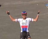 Zdenek Stybar, vincitore della Strade Bianche 2015 - &copy; Screenshot Eurosport