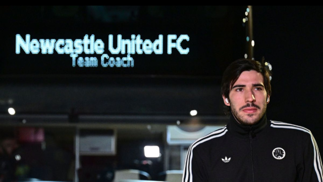Sandro Tonali, centrocampista del Newcastle. Foto &copy; Newcastle