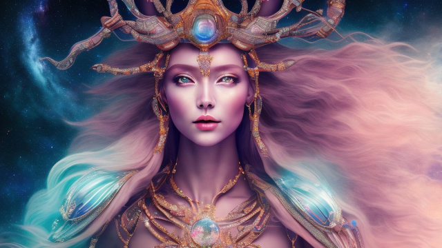 Dea con i capelli lunghi &copy; Immagine Pixabay