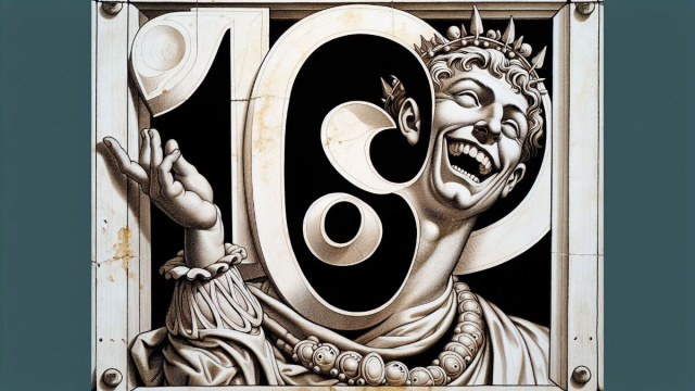 Numero 19 della Smorfia napoletana, il Cancro &egrave; 'a resata. &copy; Immagine creata con Dall-E