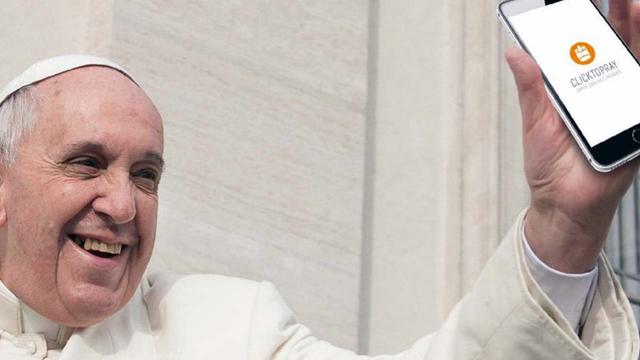 'Click to Pray', l'app per pregare con Papa Francesco 