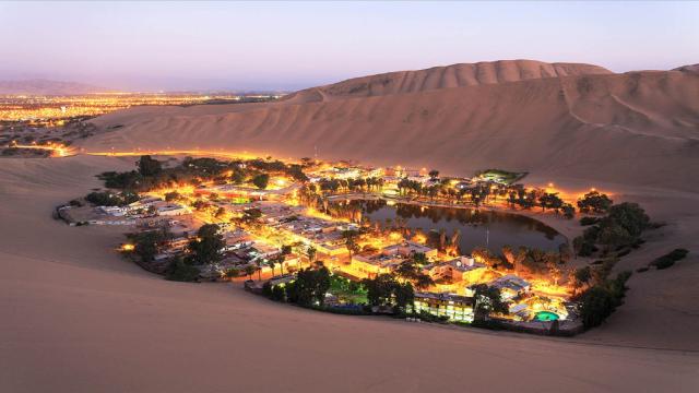 Huacachica un paraíso en el centro del desierto en Perú 