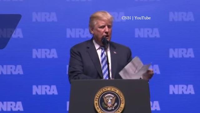 Donald Trump's controversial UK remarks to the NRA