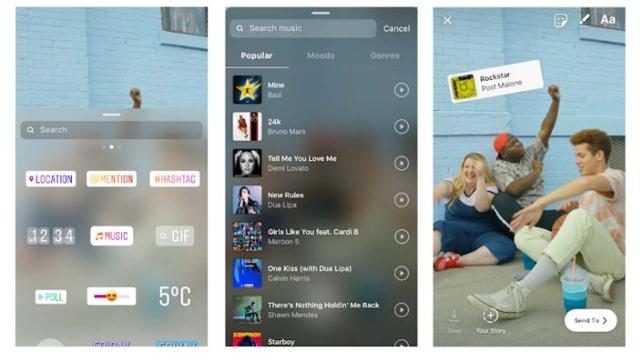 Instagram Stories has added a soundtrack option