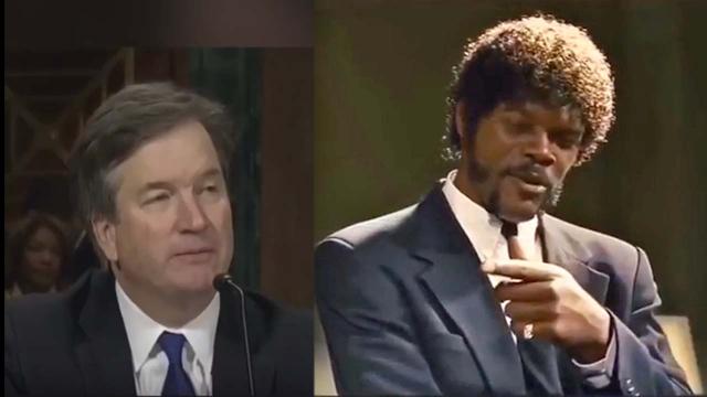 Brett Cavanaugh's senate hearing gets mashed up with Pulp Fiction