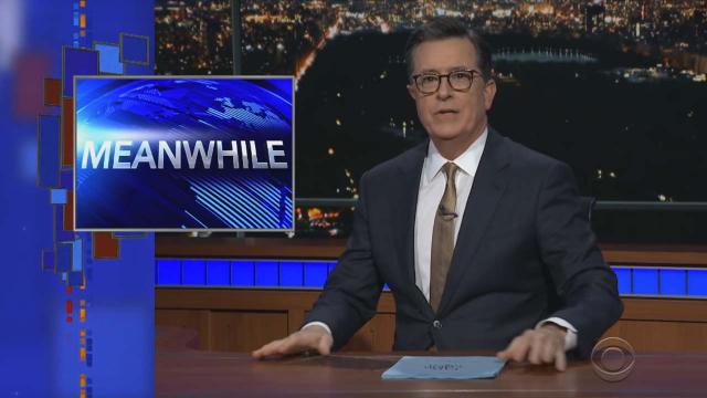 Meanwhile: In other news from Stephen Colbert