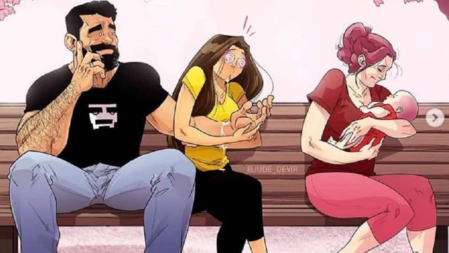 Artista cria quadrinhos baseados na sua vida real com a esposa e viraliza