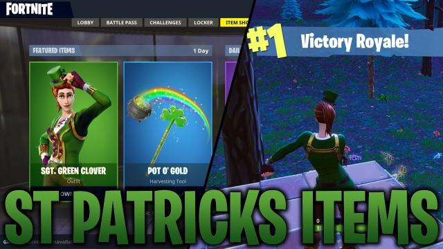 New Fortnite Leaks Suggest St Patrick S Day Skins And Ltm On The - new fortnite leaks suggest st patrick s day skins and ltm on the horizon