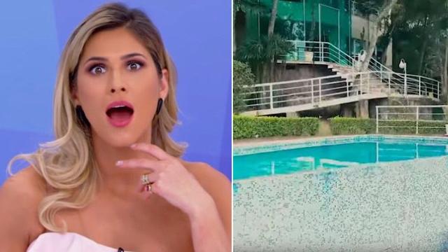 Lívia Andrade exibe sua mansão gigantesca e luxuosa em vídeo