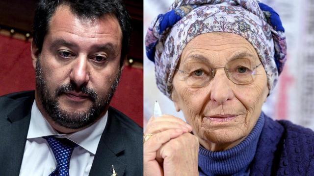 Emma Bonino polemizza con Matteo Salvini